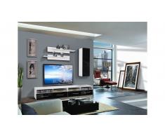 JUSTyou CLIVO A I Parete attrezzata Bianco Nero