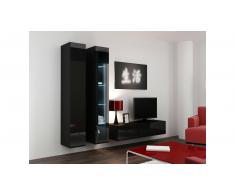 JUSTyou Set Vago X Parete attrezzata Nero