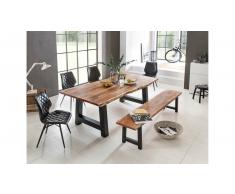 JUSTyou Inwood Tavolo da pranzo Acacia 100x220 Nero
