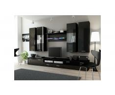 JUSTyou Set Dream II Parete attrezzata Nero