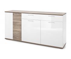JUSTyou Indio Credenza Bianco | Rovere Stirling