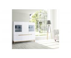 JUSTyou Memphis VII Credenza Bianco opaco