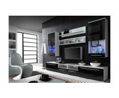 JUSTyou Set Luna Parete attrezzata Bianco Nero II