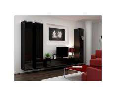 JUSTyou Set Vago I Parete attrezzata Nero