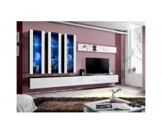 JUSTyou AUR E III Parete attrezzata Nero Bianco