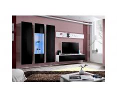 JUSTyou AUR C V Parete attrezzata Bianco Nero