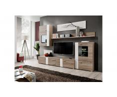 JUSTyou ALEPPI Parete attrezzata Trufla Bianco