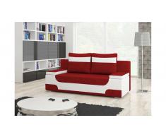 JUSTyou Area Divano Letto Bianco Rosso
