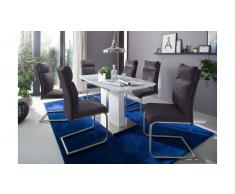 JUSTyou Parcos Tavolo da pranzo Bianco Extra lucido