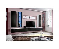 JUSTyou AUR E IV Parete attrezzata Bianco Nero