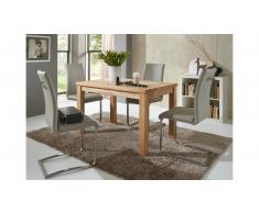 JUSTyou Huginn Set tavolo Faggio selvatico Grigio