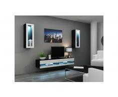 JUSTyou Set Vago N XI Parete attrezzata Nero Bianco