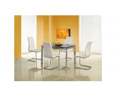 JUSTyou Lambert Tavolo da pranzo Nero + 4 Sedie K147