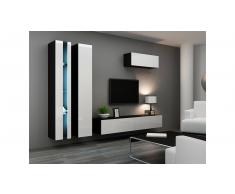 JUSTyou Set Vago N I Parete attrezzata Nero Bianco