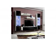 JUSTyou FLI A III Parete attrezzata Bianco Nero