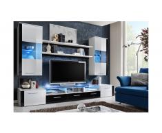 JUSTyou FROSH Parete attrezzata Bianco Nero