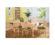 JUSTyou Lynch Tavolo da pranzo 70x110 cm Faggio