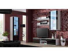 JUSTyou Soho VI Parete attrezzata Bianco Nero