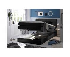 JUSTyou Albany I Letto Vi-Spring 140x200 cm Nero