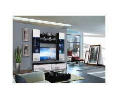 JUSTyou LEDGO F II Parete attrezzata Nero Bianco