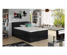 JUSTyou Aqua Letto Vi-Spring Nero 140x200