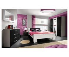 JUSTyou VICKA II 140 Camera da letto Bianco Nero