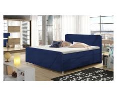 JUSTyou Velvet Letto Vi-Spring Blu 180x200