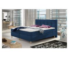 JUSTyou Eden Letto Vi-Spring Blu Velours 180x200