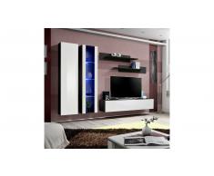 JUSTyou FLI A IV Parete attrezzata Nero Bianco