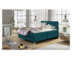 JUSTyou Cosy Letto Vi-Spring Turchese Velours 140x200