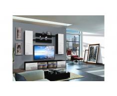 JUSTyou TUBAS A II Parete attrezzata Nero Bianco