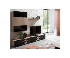JUSTyou Gordia klein Parete attrezzata Nero Sonoma