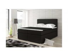 JUSTyou Divalo Letto Vispring 126x180x200 cm Nero