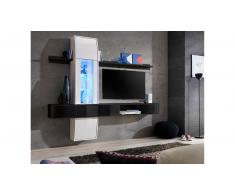 JUSTyou CAMET II Parete attrezzata Nero