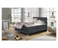 JUSTyou Cosy Letto Vi-Spring Antracite Velours 140x200