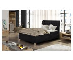 JUSTyou Happy Letto Vi-Spring Nero Velours 120x200