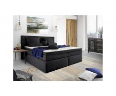 JUSTyou Lansing Letto Vi-Spring 140x200 cm Nero