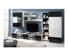 JUSTyou Gordia IV Parete attrezzata Bianco Nero