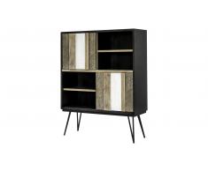 JUSTyou Adesso Credenza Grigio Nero Acacia