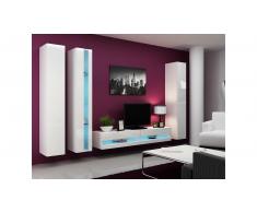 JUSTyou Set Vago N VII Parete attrezzata Bianco