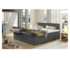 JUSTyou Emma Letto Grigio Pelle sintetica 160x200