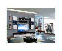 JUSTyou CLIVO C II Parete attrezzata Nero Bianco