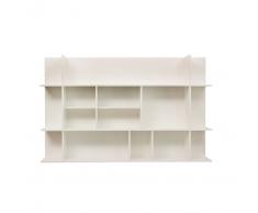 Temahome Bacheca da muro in legno panorama low colore Bianco