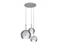 Penta light Piastra a soffitto per lampade a sospensione "Glo" circolare 42cm x 3 glo