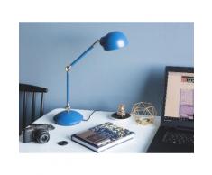 Lampada da tavolo e comodino in metallo blu HELMAND