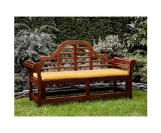 Panchina in legno 180cm con cuscino geometria gialla TOSCANA marlboro
