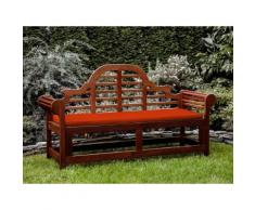 Panchina in legno 180cm con cuscino terracotta chiaro TOSCANA marlboro