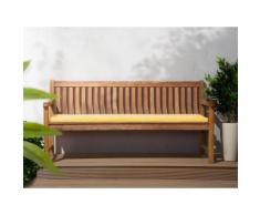 Cuscino per panchina da giardino TOSCANA/JAVA giallo geometrico 169x50x5cm