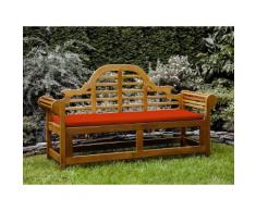 Panchina in legno 180cm con cuscino terracotta chiaro JAVA marlboro