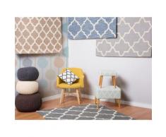 Tappeto in lana e cotone beige - Tappeto moderno di design - 160x230cm - ERBAA